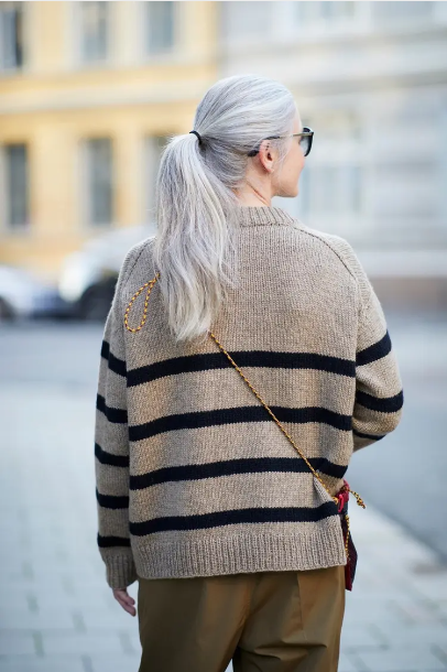 452 - Uni Stripegenser - Rauma Garn - Garntopia