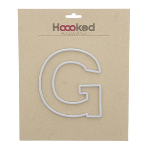 Bokstavramme G - Heklerammer 15 cm - Hoooked Yarn - Garntopia