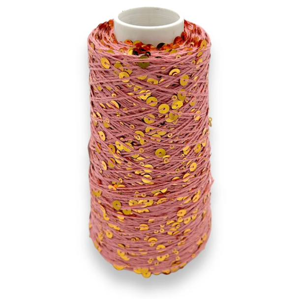 Cheri Gold - Paillettengarn 200gr - Wolle Halle - Garntopia