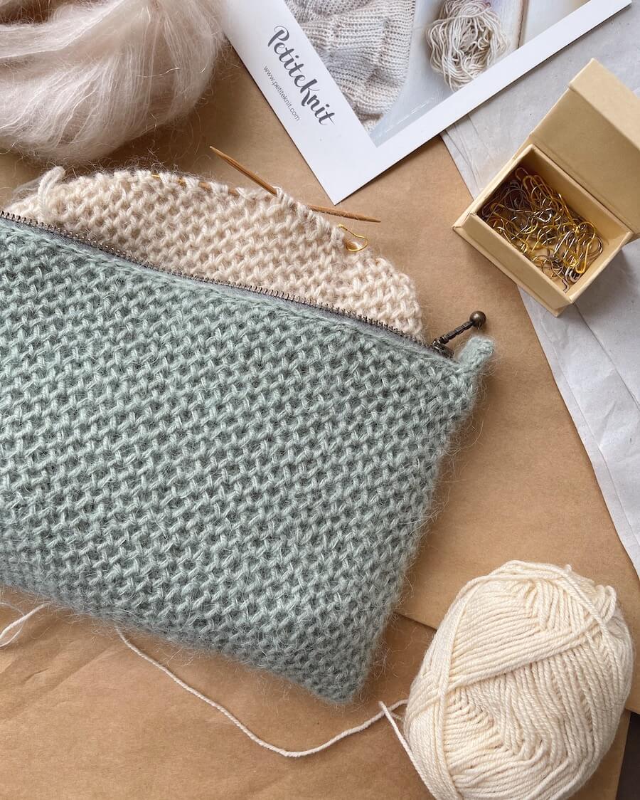 Glidelås 23 cm - Perlemor - PetiteKnit - Garntopia