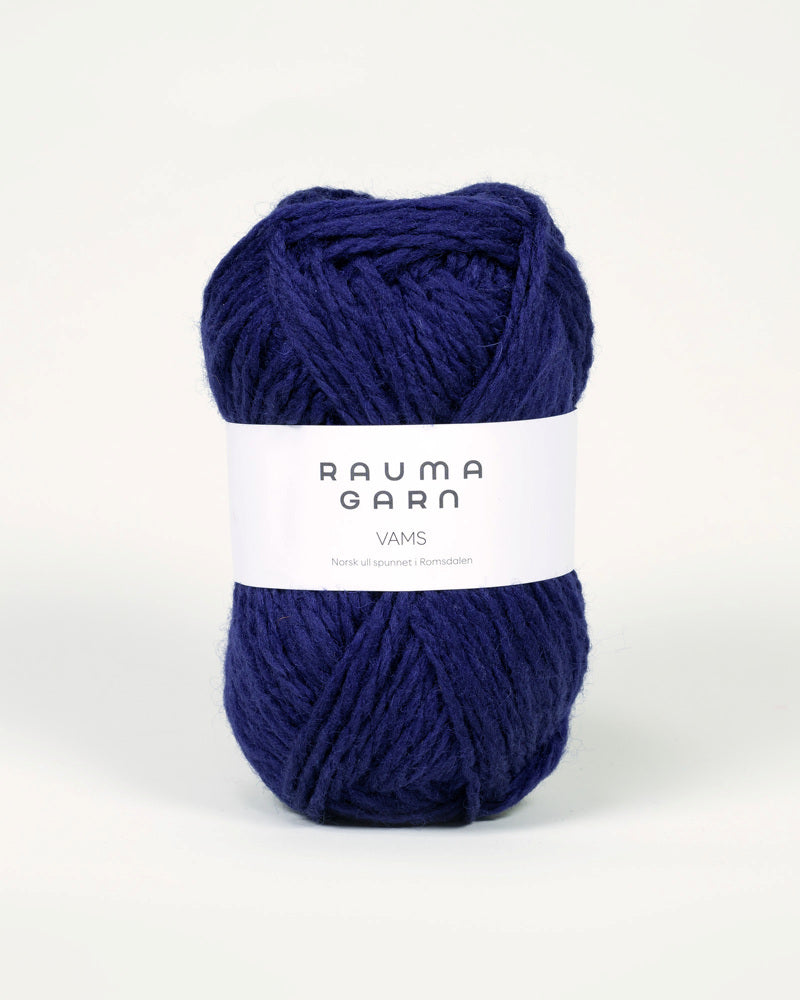 77 Midnattsblå -	Vams - Rauma Garn - Garntopia
