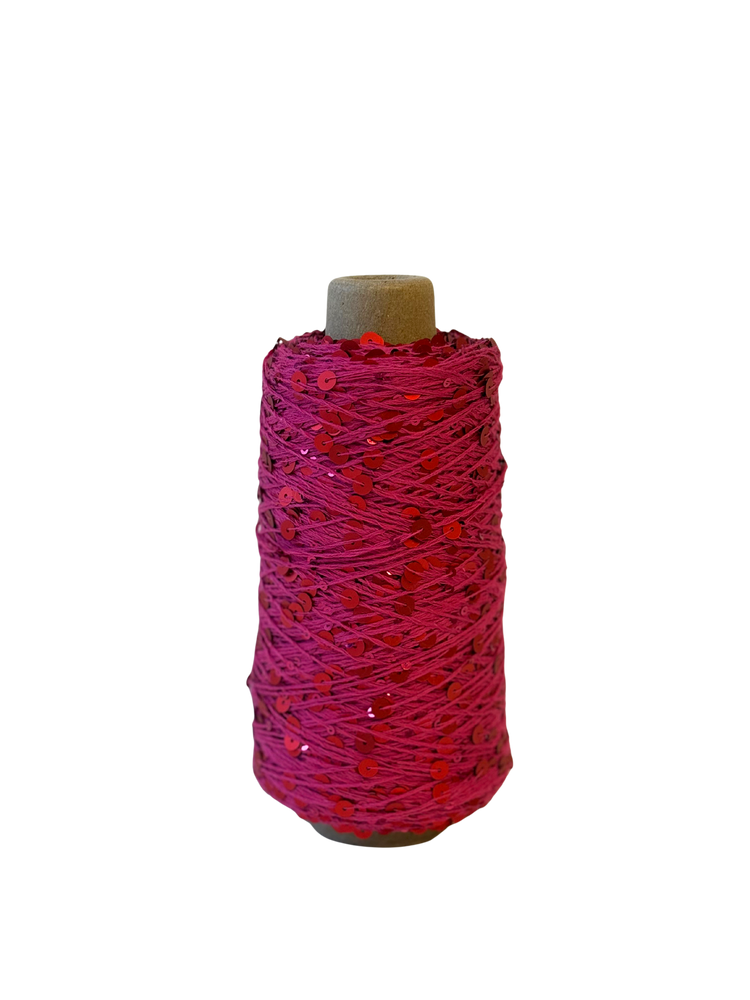 Clare Pink - Paillettengarn 200gr