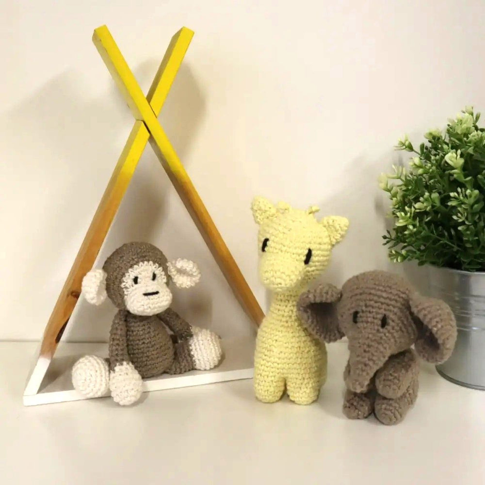 DIY Jungle Friends Heklekit - Hoooked Yarn