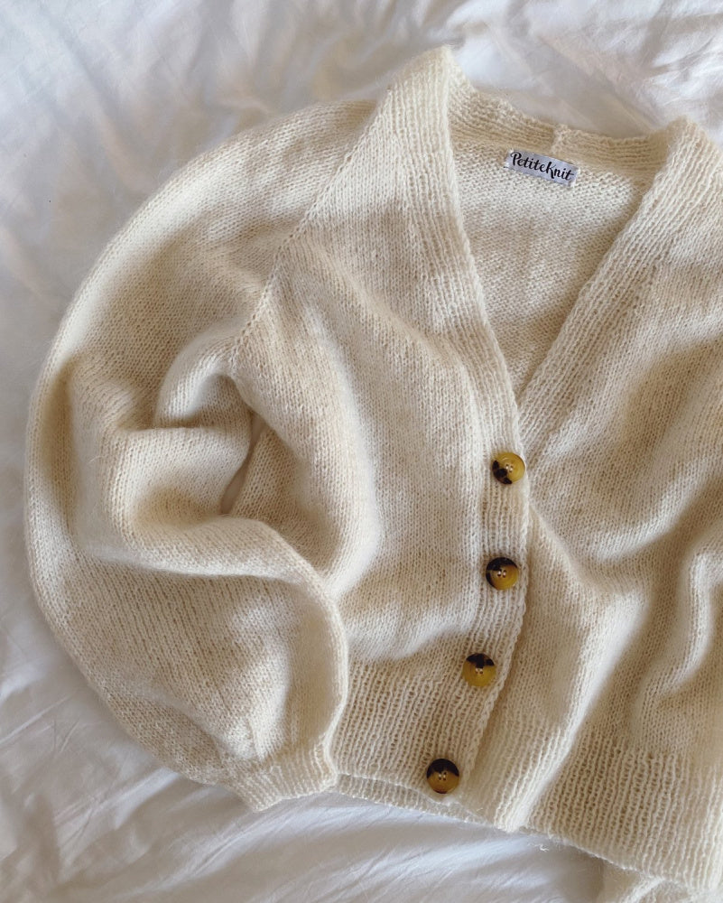 Ballongcardigan - Papir - PetiteKnit - Garntopia