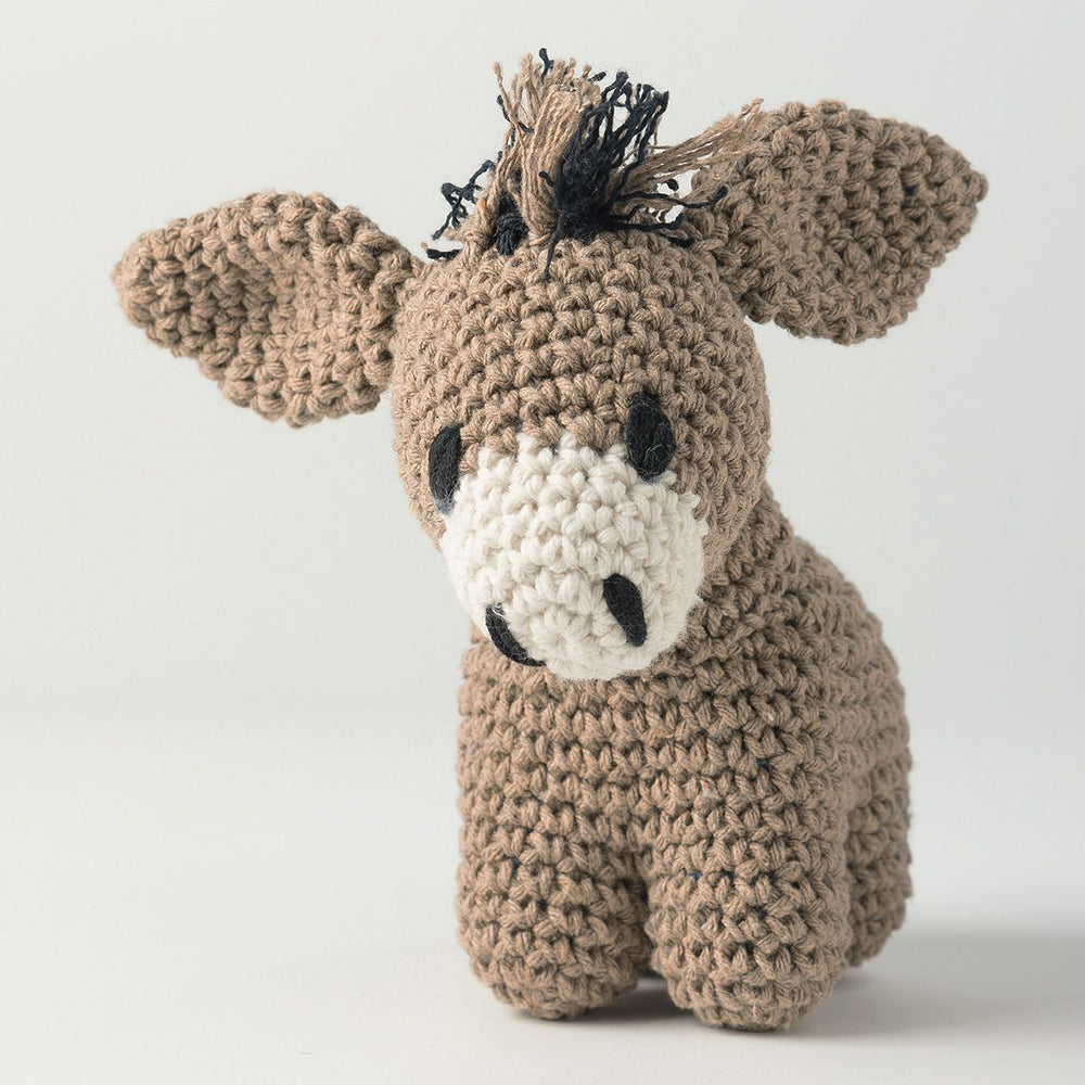 DIY Joe Donkey Eco Barbante Taupe Heklekit - Hoooked Yarn