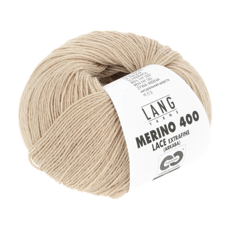 326 Beige Melange -	Merino 400 Lace - Lang Yarns - Garntopia