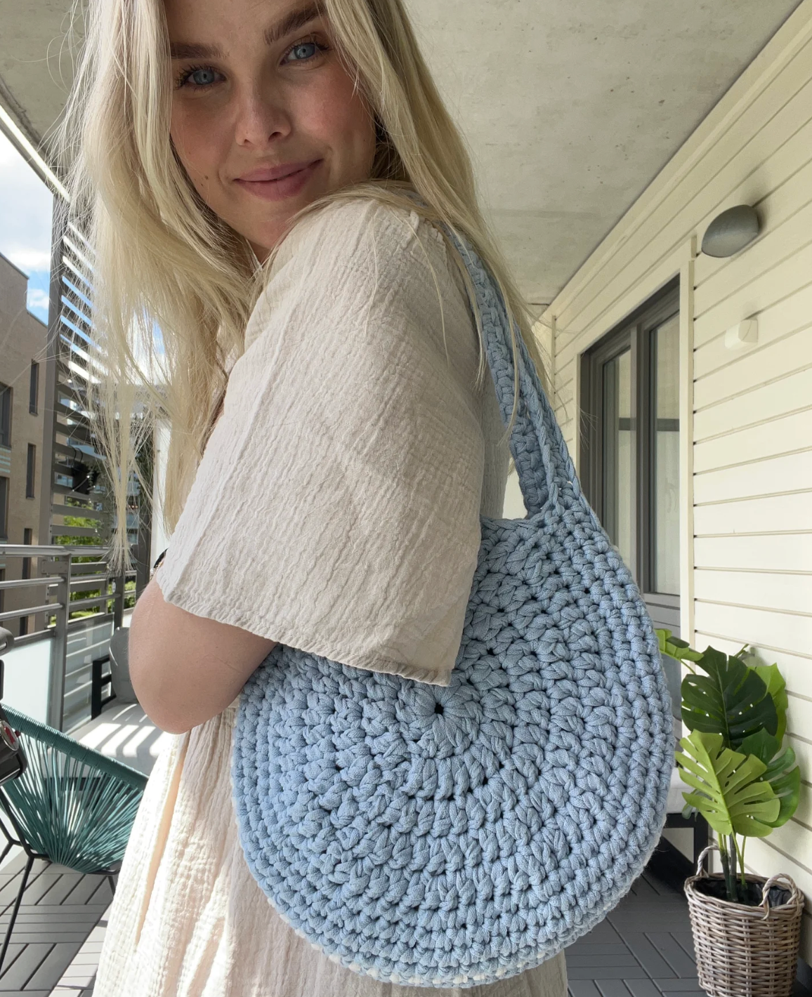 SpinnI Midi Bag - Papir - byHildeLundal - Garntopia