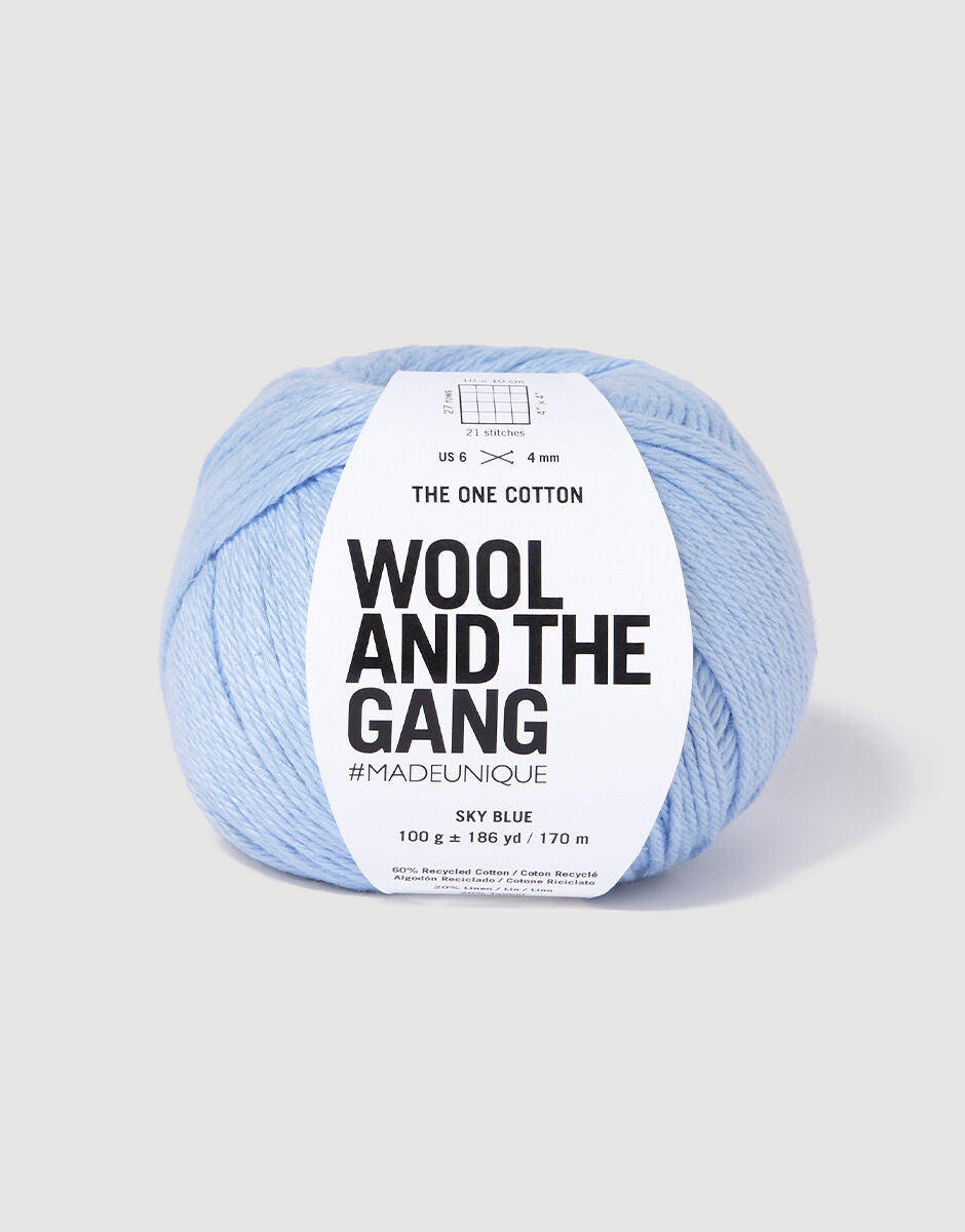 Sky Blue - The One Cotton - Wool and the gang - Garntopia