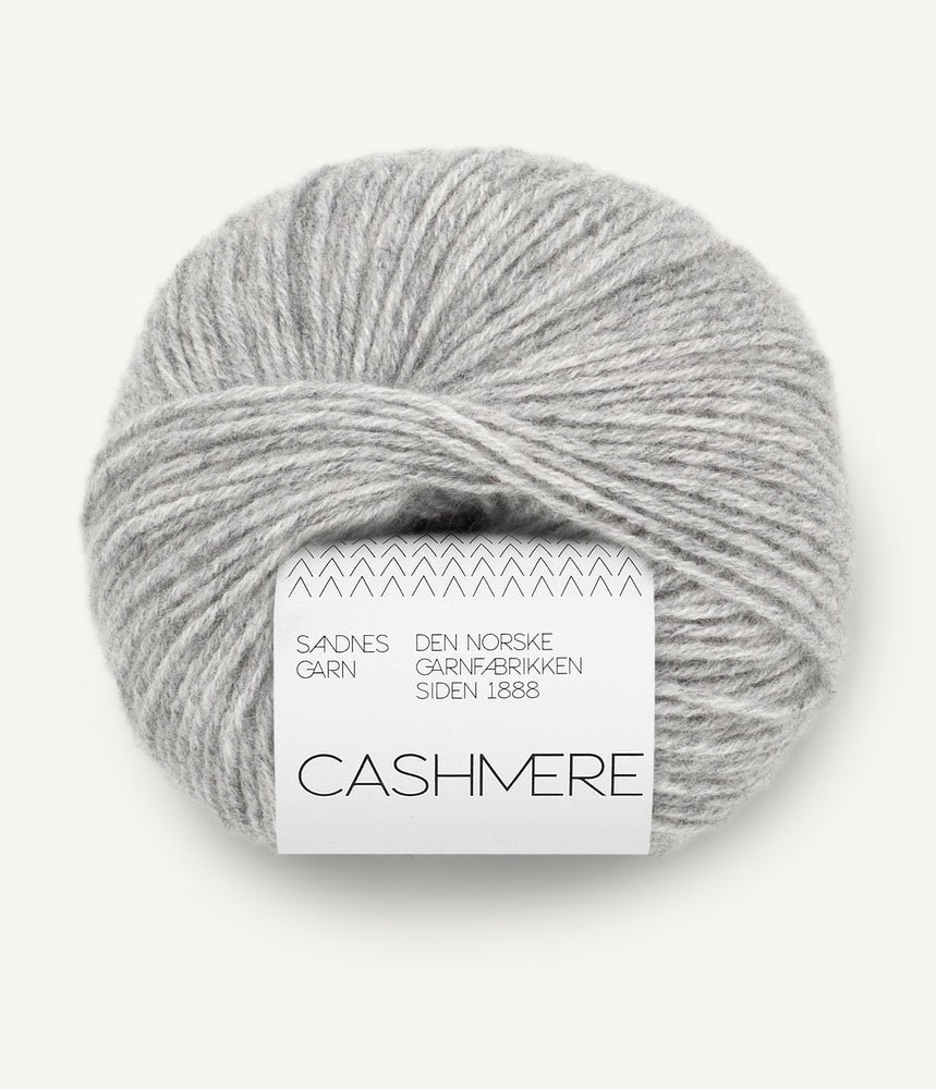 1042 Grey Melange - Cashmere - Sandnes garn - Garntopia