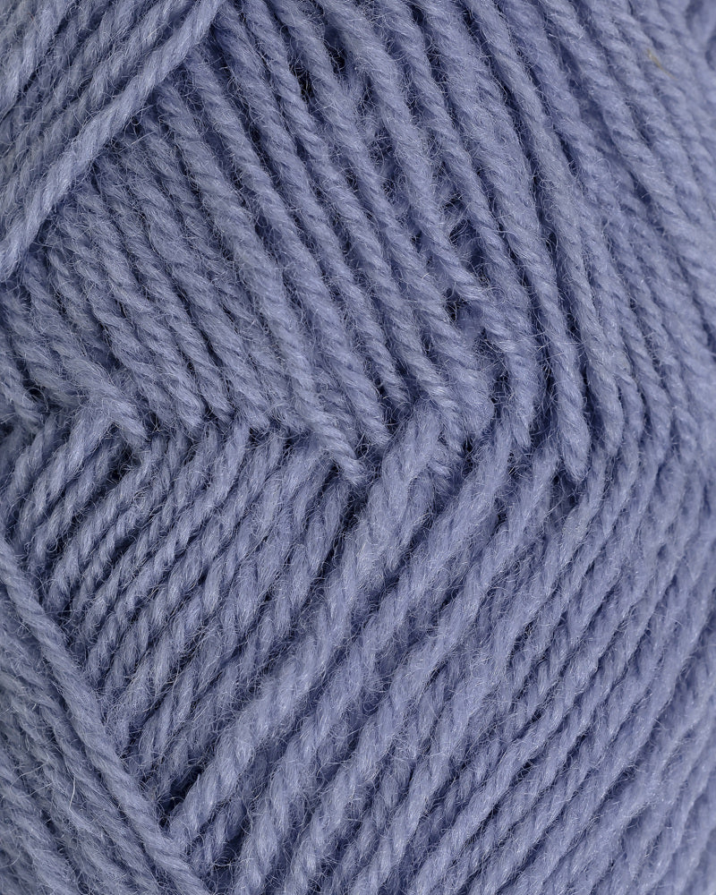192 Blå puddel -	3-tr Strikkegarn - Rauma Garn - Garntopia
