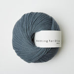 Støvet Petroleumsblå -	Merino - Knitting for Olive - Garntopia