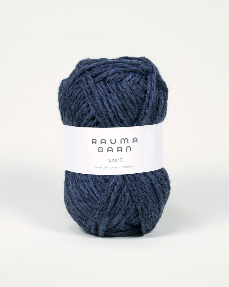 404 Mørk Petrol melert -	Vams - Rauma Garn - Garntopia