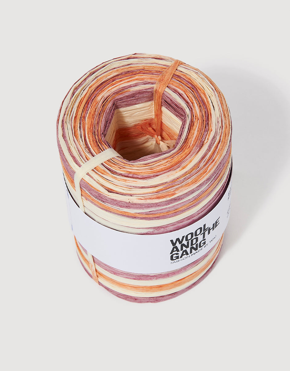 Sunset -  Ra-Ra Raffia Stripe - Wool and the gang - Garntopia
