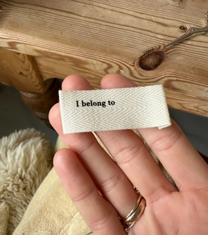 "I belong to"  - LABEL - PetiteKnit - Garntopia