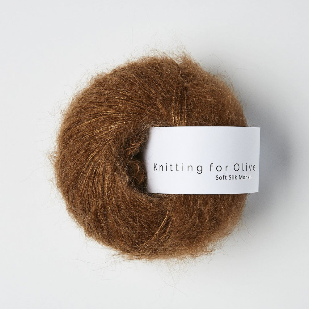 Mørk Cognac -	Soft Silk Mohair - Knitting for Olive - Garntopia