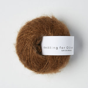 Mørk Cognac -	Soft Silk Mohair - Knitting for Olive - Garntopia
