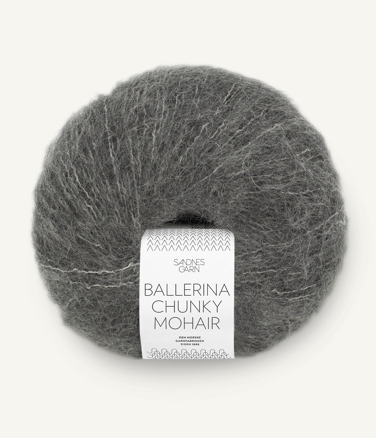 1053 Dark Grey Melange  - Ballerina Chunky Mohair - Sandnes garn - Garntopia