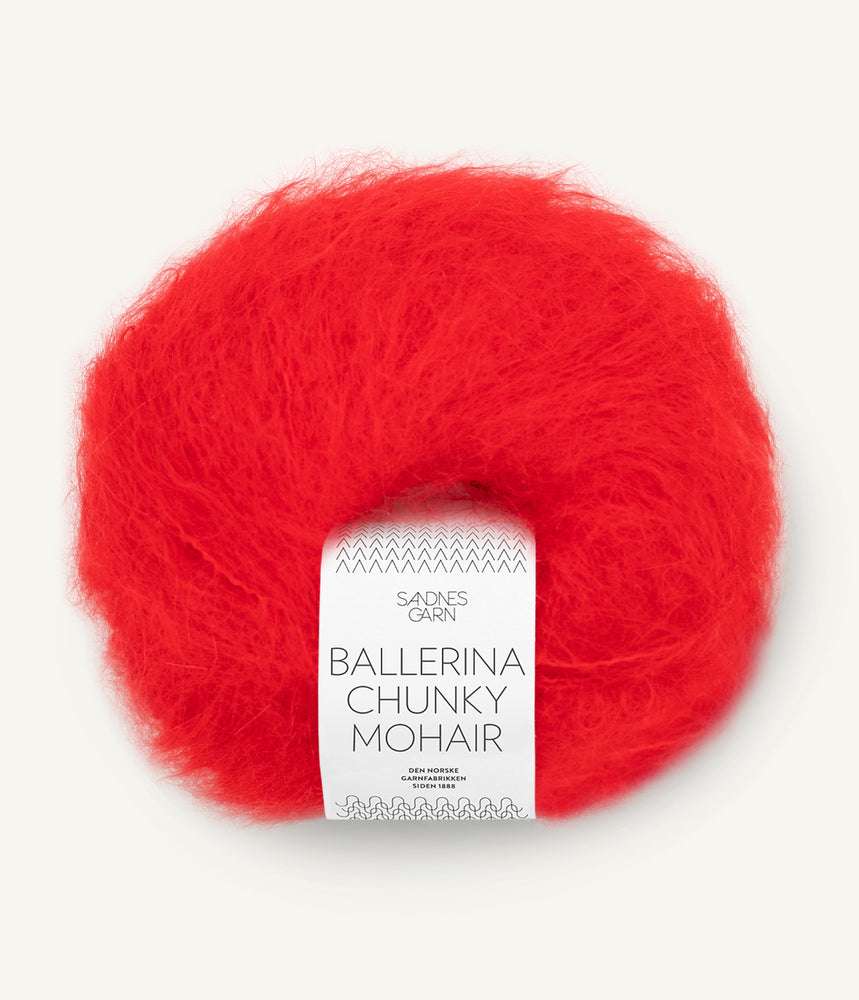 4018 Scarlet Red - Ballerina Chunky Mohair