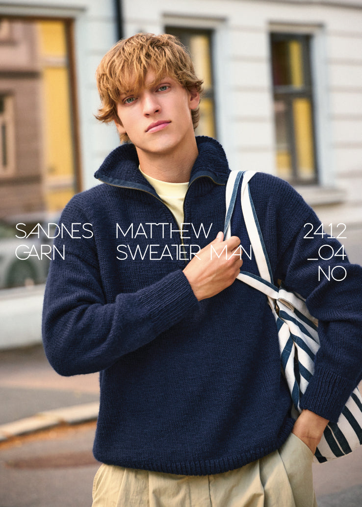 2412 - Mr. - Nr. 4  Matthew Sweater Man - Sandnes garn - Garntopia