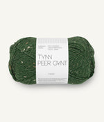 8085 Skoggrønn m/ Natur Tweed - Tynn Peer Gynt