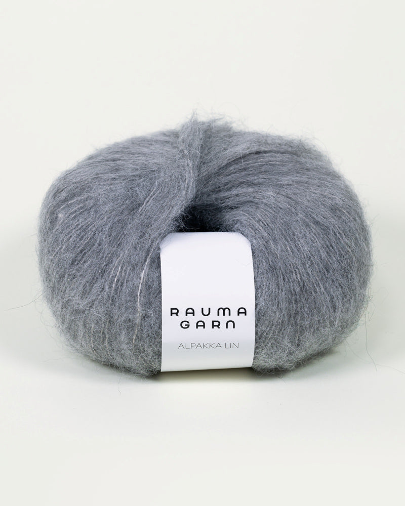 6559 - Grå -	Alpakka Lin - Rauma Garn - Garntopia
