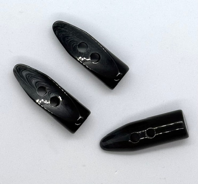 Duffelknapp Polyester, Mørk grå - 45 mm - NEWOLD COMPANY - Garntopia