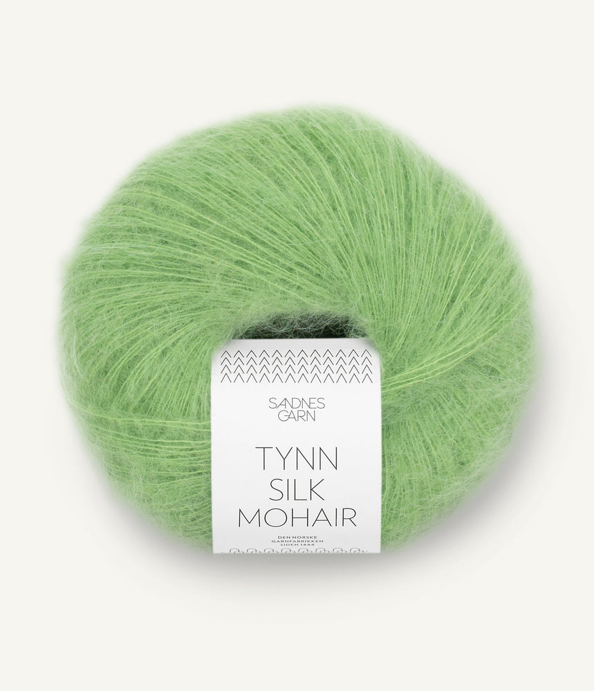 8733 Spring Green -	Tynn Silk Mohair - Sandnes garn - Garntopia