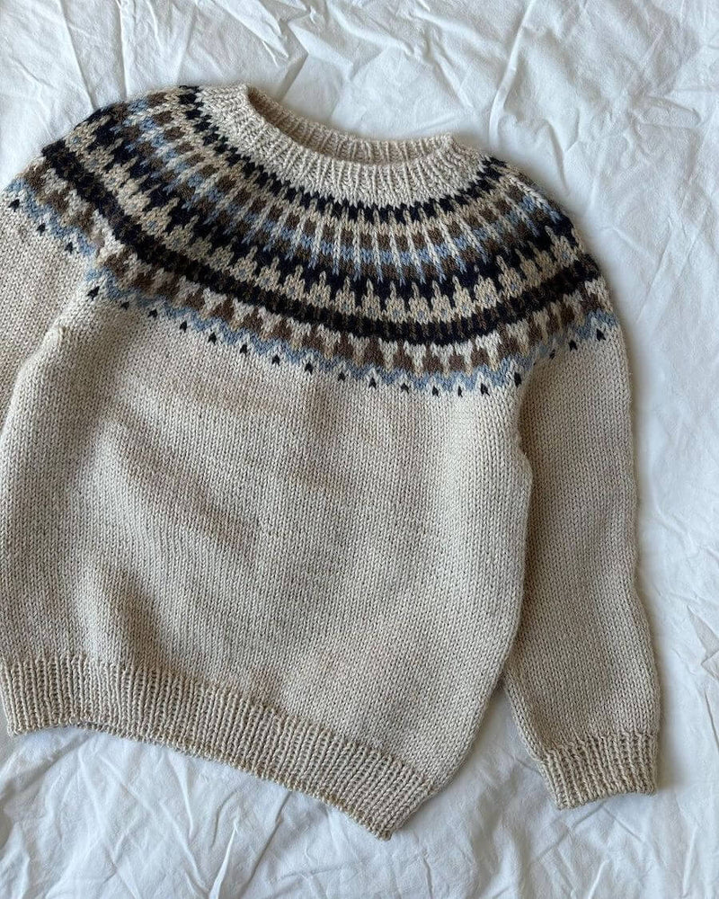 Celeste Sweater Junior - Papir - PetiteKnit - Garntopia
