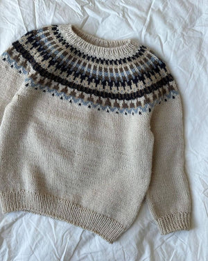 Celeste Sweater Junior - Papir - PetiteKnit - Garntopia