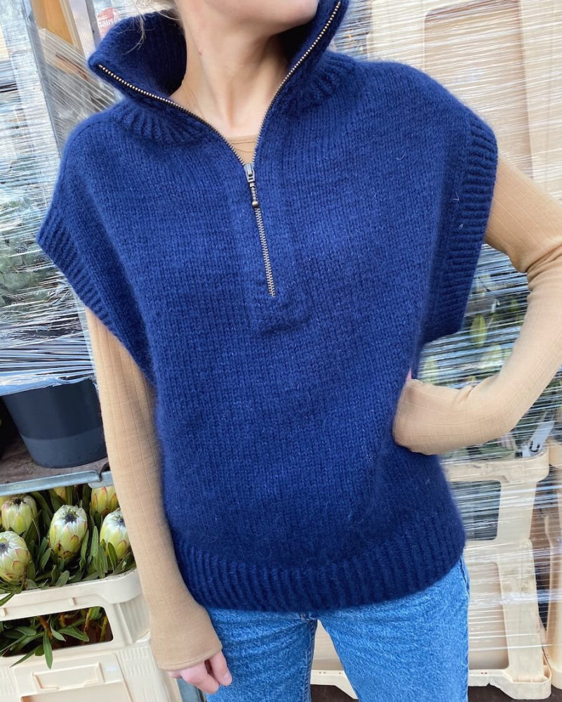 Zipper Slipover - Papir - PetiteKnit - Garntopia