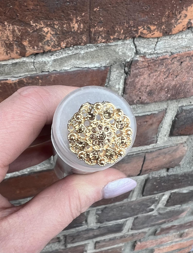 Strassknapp, gull - 20 mm