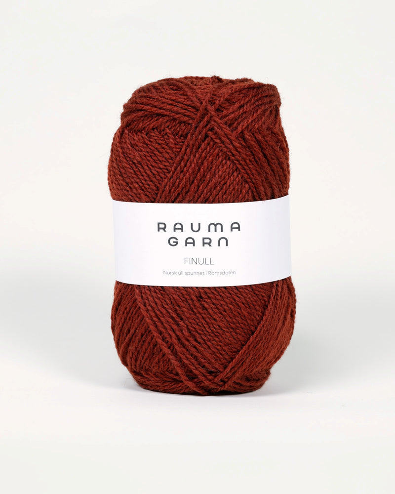 425 Kobberrød -	Finull Pt2 - Rauma Garn - Garntopia