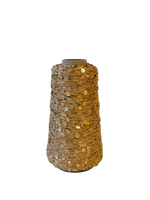 Beige - Paillettengarn 200gr