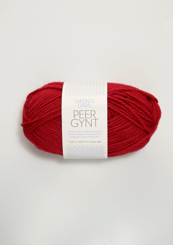 4228  Rød -	Peer Gynt - Sandnes garn - Garntopia