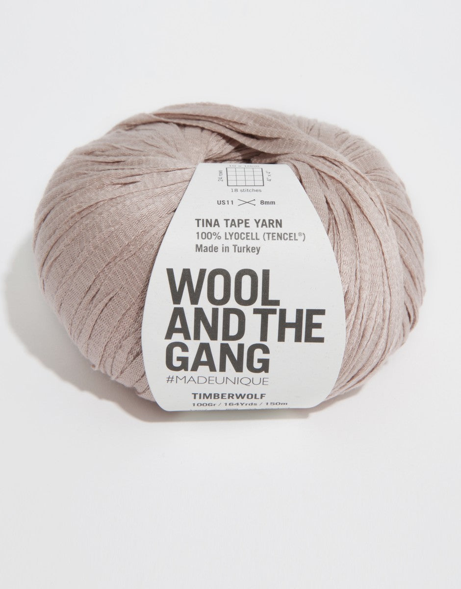 Timberwolf - Tina Tape - Wool and the gang - Garntopia