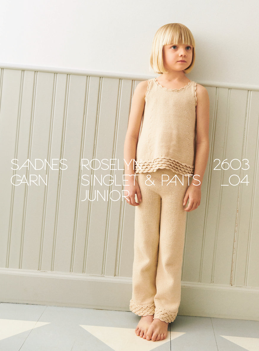 2603 - Sommerbarn og Baby - NR 4 ROSELYN SINGLET & PANTS JUNIOR - Sandnes garn - Garntopia