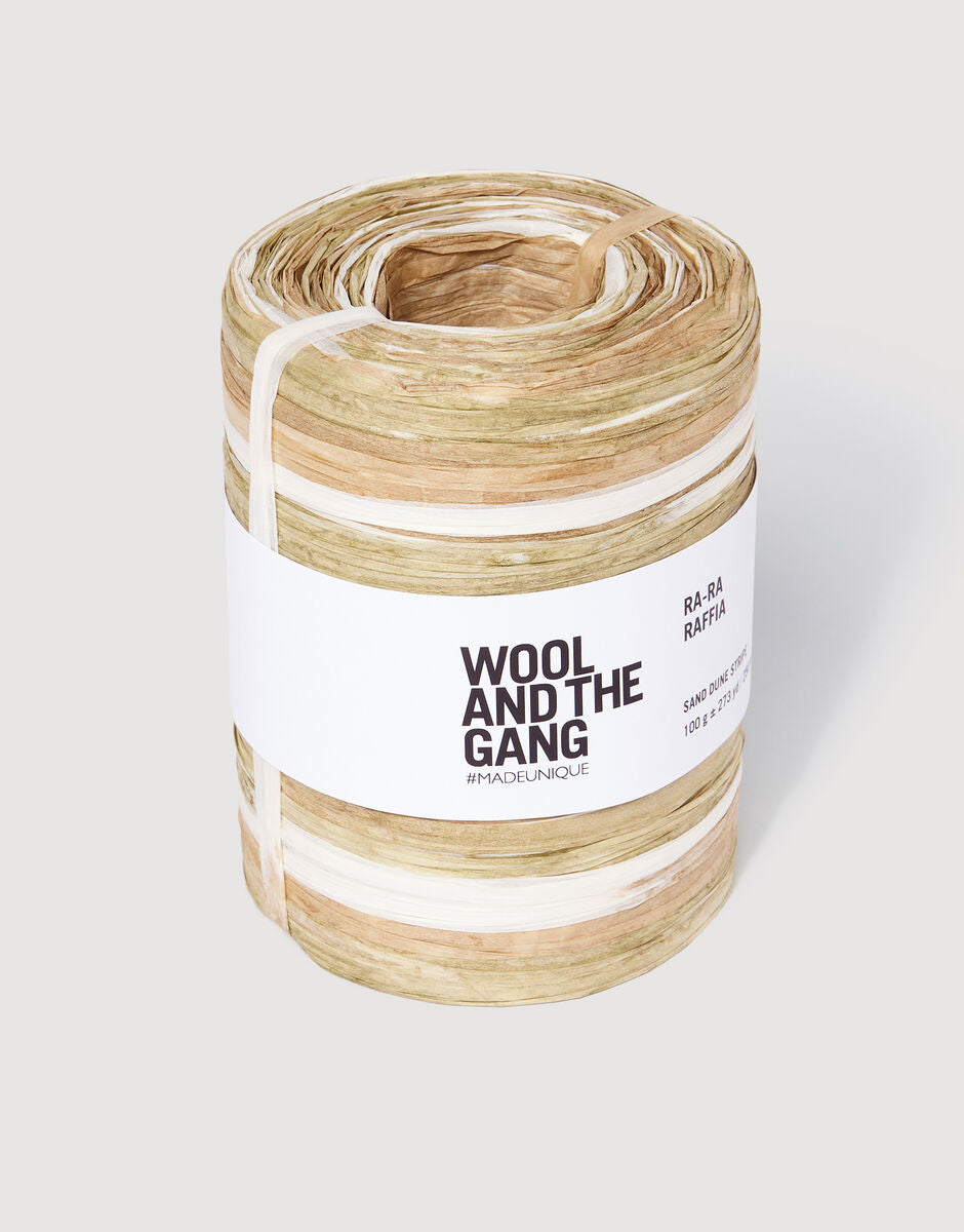 Sand Dune -  Ra-Ra Raffia Stripe - Wool and the gang - Garntopia