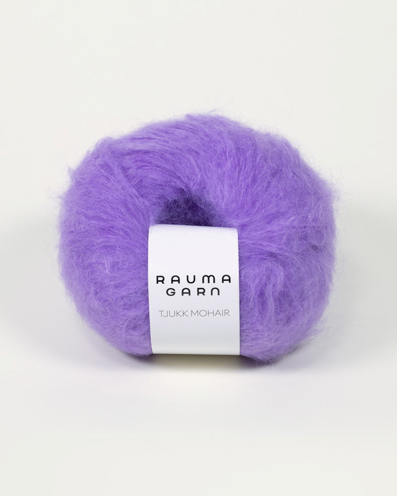 Tjukk Mohair 110 Lilla -	Tjukk Mohair - Rauma Garn - Garntopia