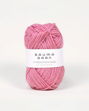 571 Gammelrosa -	3-tr Strikkegarn - Rauma Garn - Garntopia