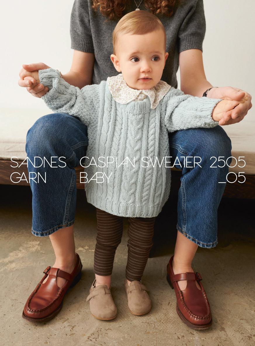 2505 - Sommerbaby - Nr. 5 Caspian Sweater Baby - Sandnes garn - Garntopia