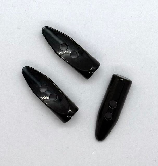 Duffelknapp Polyester, Sort - 45 mm - NEWOLD COMPANY - Garntopia