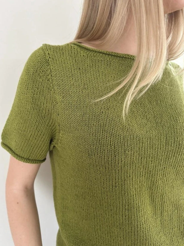 Le Knit -  Vega Tee - strikket nedenfra - Papir - Lene Holme Samsøe - Garntopia
