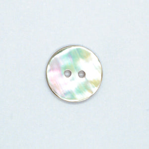 Knapp 2 hull, perlemor  - 15 mm - 18502-24-0000 - Villy Jensen - Garntopia