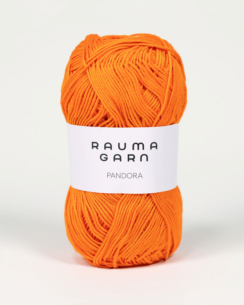 278 Oransje -	Pandora - Rauma Garn - Garntopia
