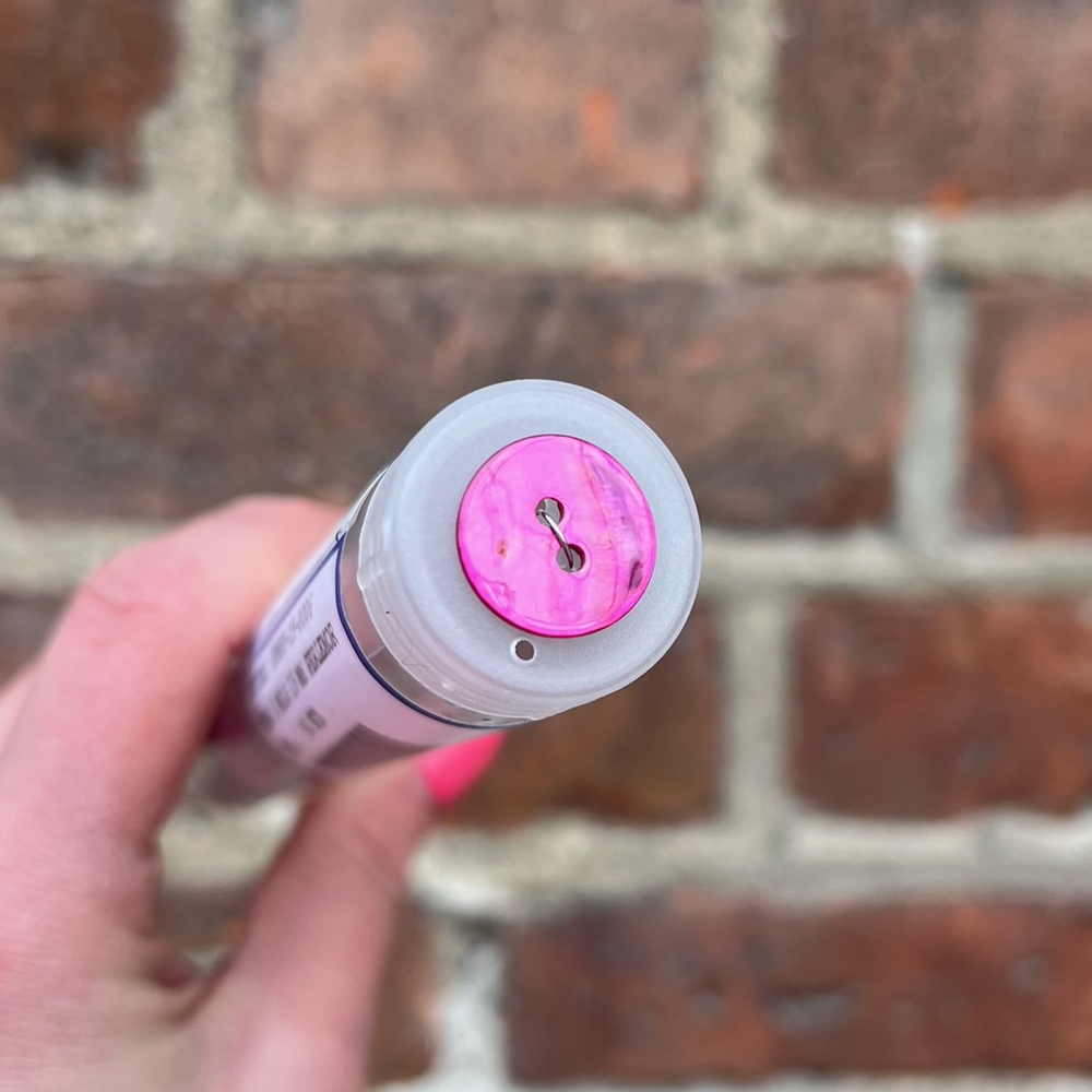 Perlemorknapp - Pink - 15 mm - Ukjent - Garntopia