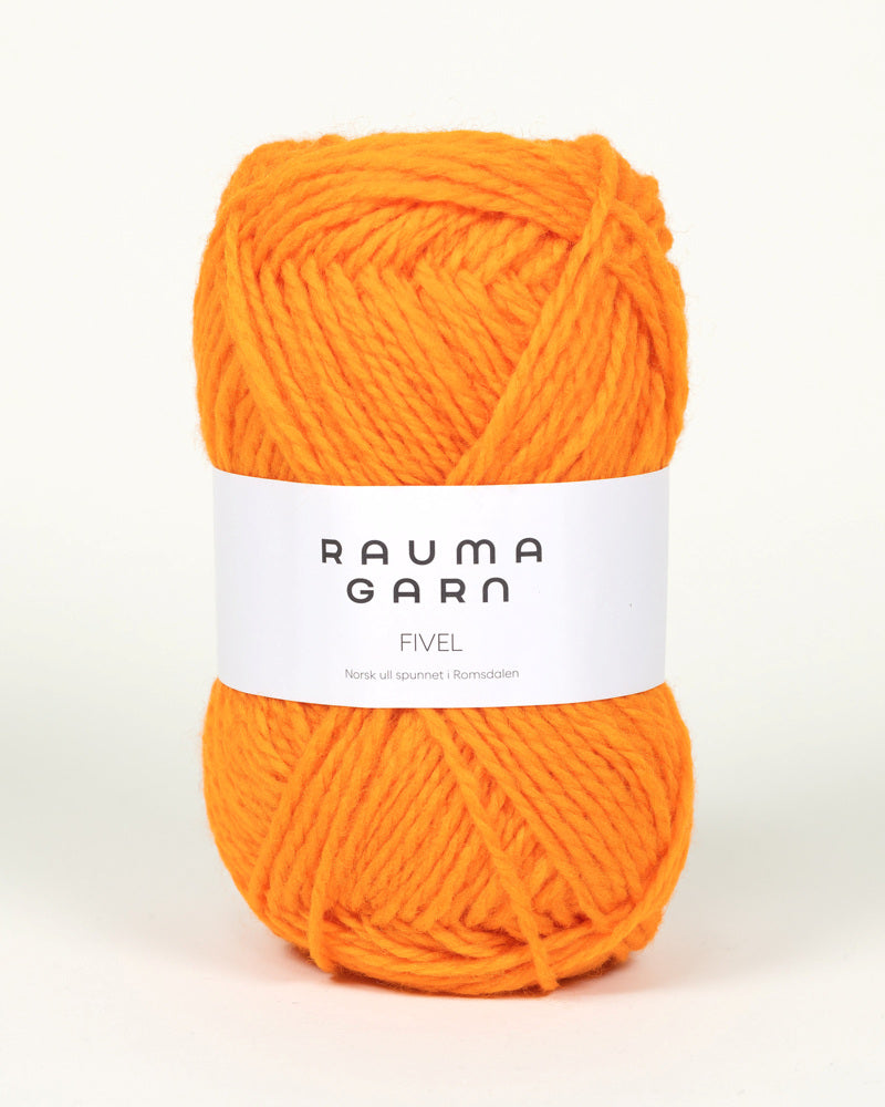 20 Oransje  -	Fivel - Rauma Garn - Garntopia
