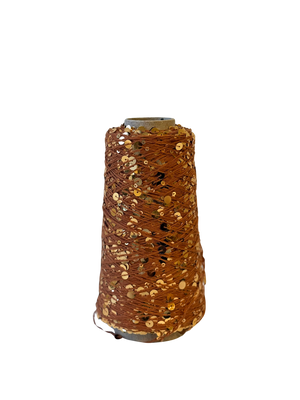 Rost Braun - Paillettengarn 200gr