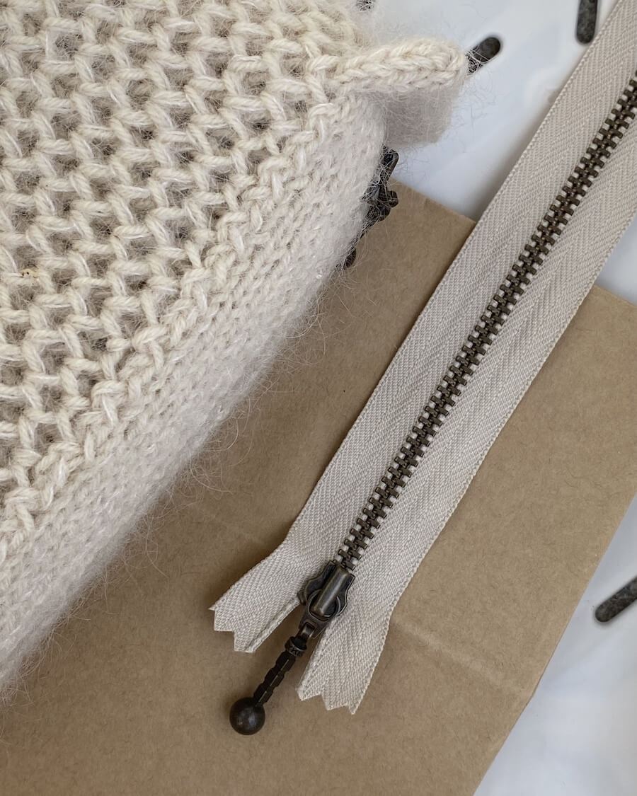 Glidelås 17 cm - Sand - PetiteKnit - Garntopia