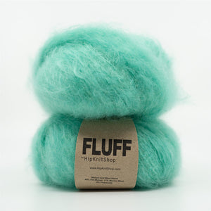 Turquoise -	Fluff - HipKnitShop - Garntopia