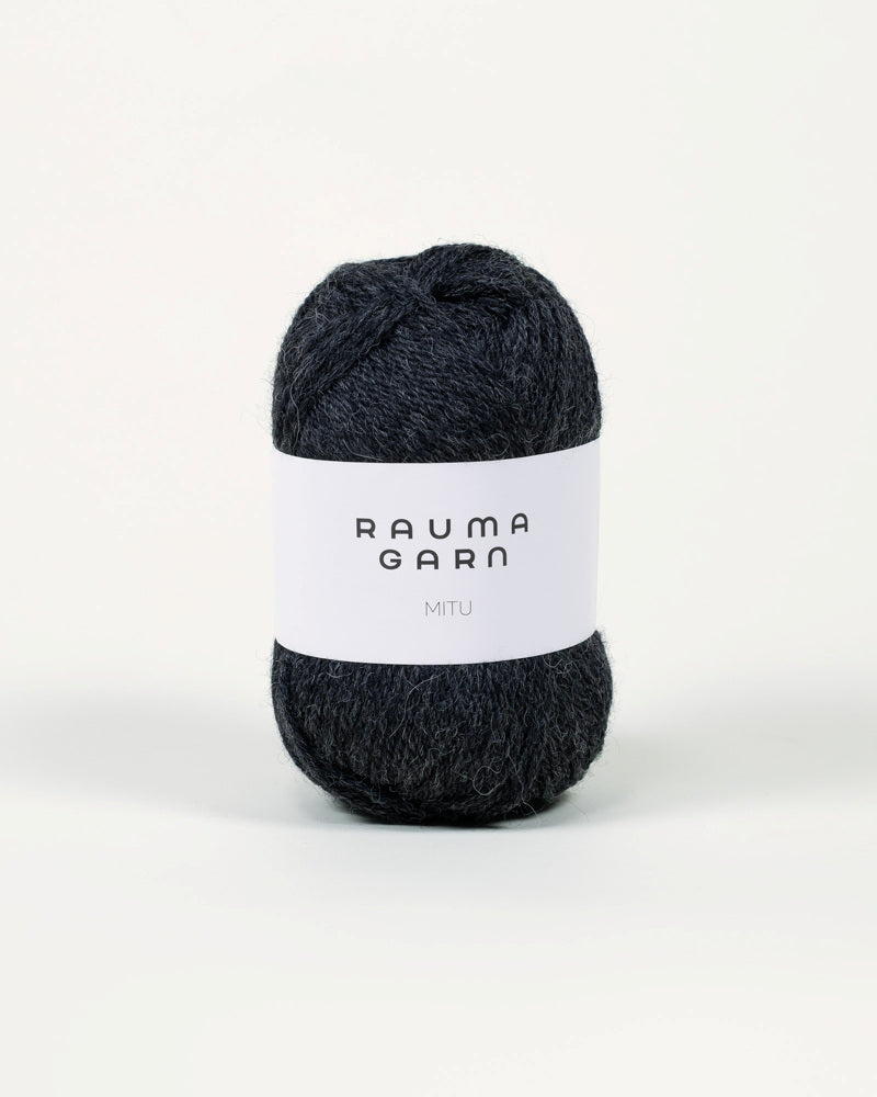 SFN75 Koksgrå melert -	Mitu - Rauma Garn - Garntopia